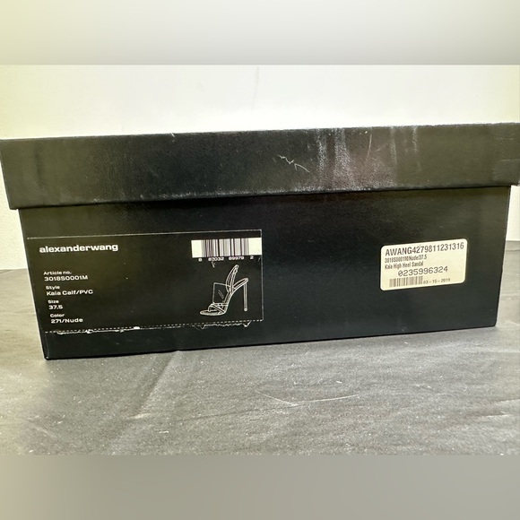 Alexander Wang Kaia heels PVC & Suede. Color camel/nude. Size 37.5 Comes W/ Box - Picture 2 of 14
